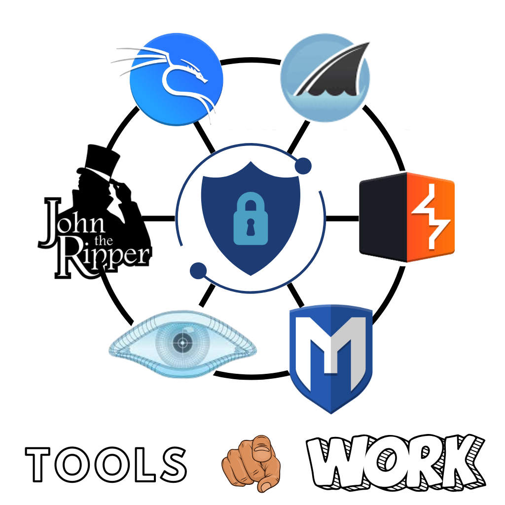 List of essential cyber security tools used for ethical hacking, network protection, and penetration testing